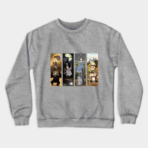 Over the Garden Wall Portraits Crewneck Sweatshirt by DJ O'Hea